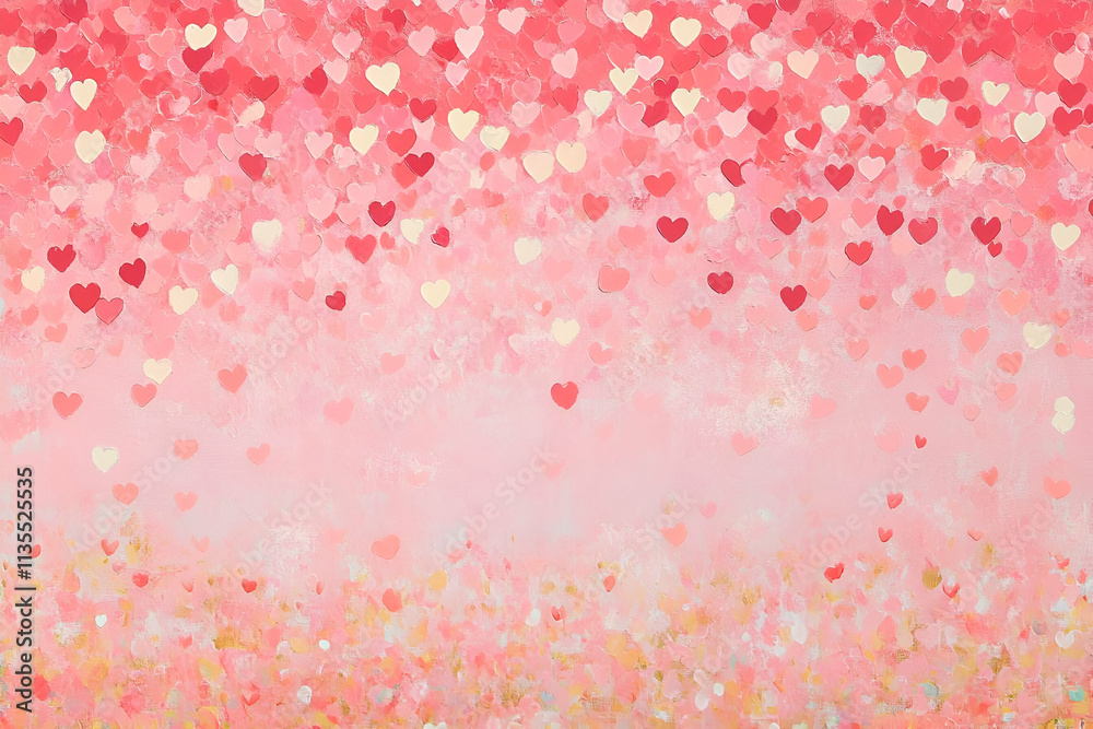 A vibrant background featuring hearts in shades of pink, ideal for romantic themes. A vibrant background featuring hearts in shades of pink, ideal for romantic themes.