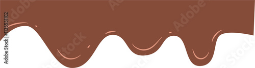 Melted chocolate dripping Illustration 