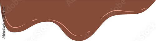 Melted chocolate dripping Illustration 