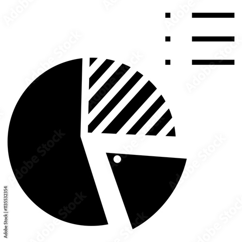 Pie Chart  Icon Element For Design