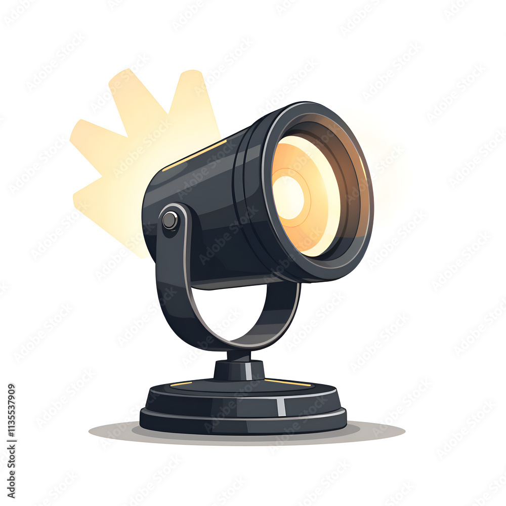 Stylish spotlight a modern touch to illuminate any creative space, digital art of product design concept. Stylish spotlight a modern touch to illuminate any creative space, digital art of product design concept.