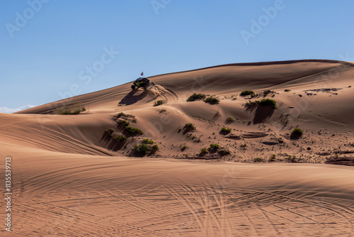 Coral Pink Sand Dunes state park is an OHV playground. Southern Utah. photo