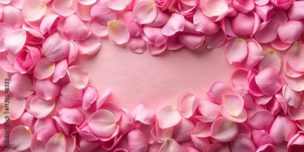 Fototapeta premium Pink rose petals background perfect for romantic and elegant designs, pink, rose, petals, background, romantic, elegant, soft