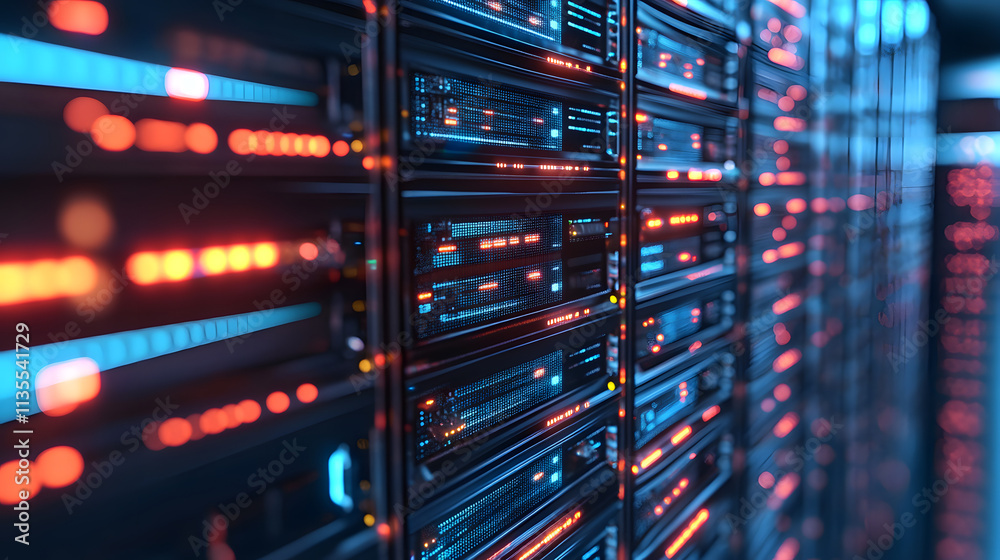 Futuristic Digital Data Storage Design Futuristic Digital Data Storage Design