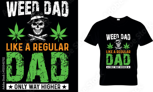 cannabis Typography T shirt Design with editable vector graphic. one joint a day keeps the bad mood away.