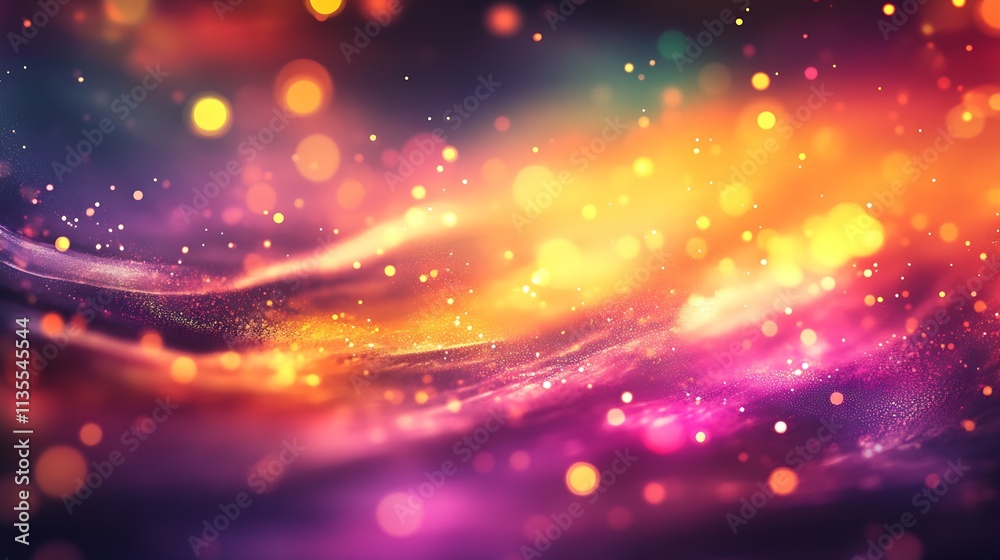 Colorful Dreamlike Light and Bokeh Shades in Energetic Cosmic Swirl : Generative AI Colorful Dreamlike Light and Bokeh Shades in Energetic Cosmic Swirl : Generative AI