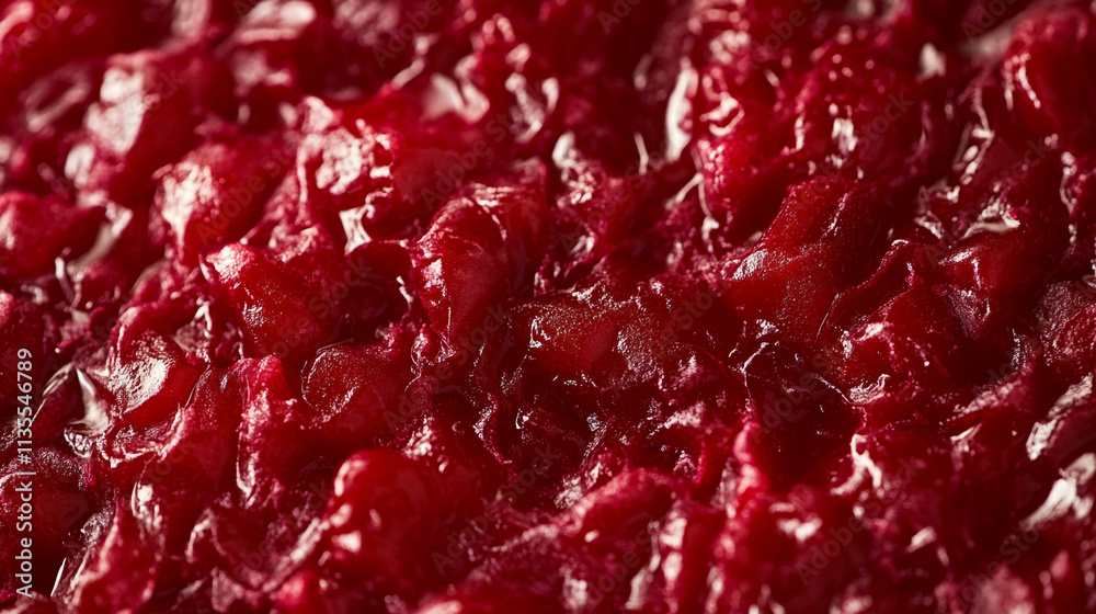 Cranberry texture captures vibrant red hues and intricate details Cranberry texture captures vibrant red hues and intricate details