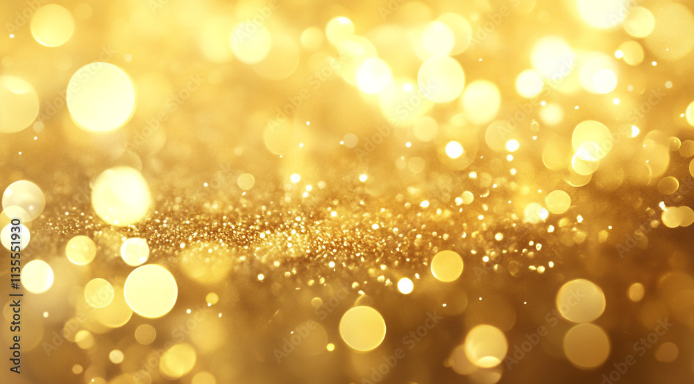 Sparkling golden bokeh effect creates a beautiful background for various themes Sparkling golden bokeh effect creates a beautiful background for various themes