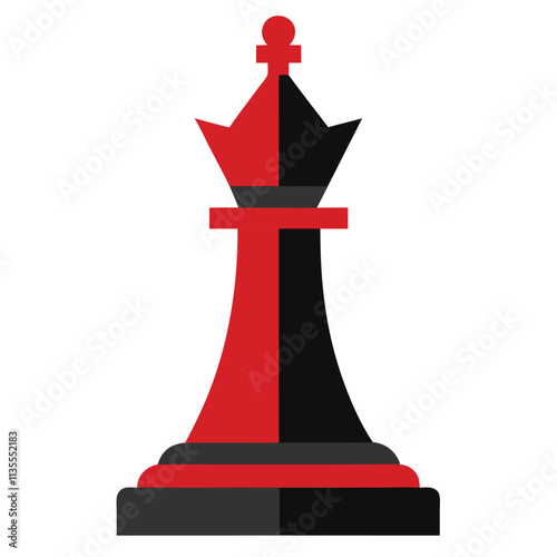 A bishop chessboard vector shows a chessboard with a bishop piece, designed in a clean, geometric style. The bishop moves diagonally, symbolizing strategic gameplay.