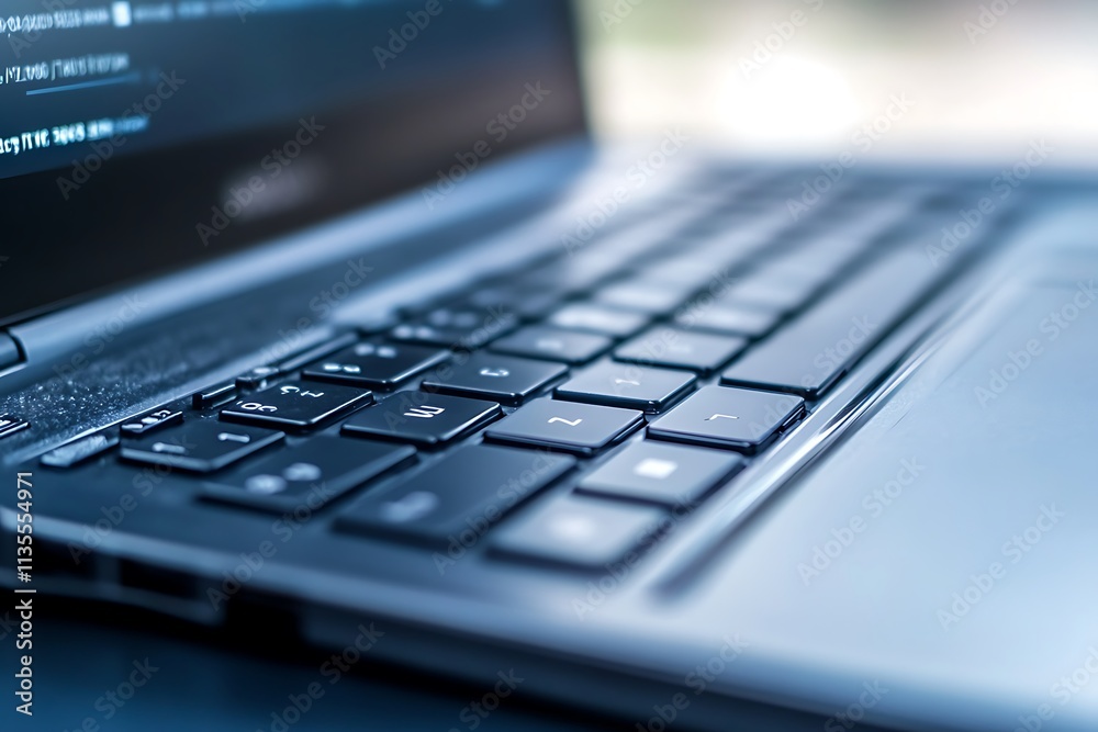 Close up of a laptop keyboard. Concept of technology, work, and digital communication. Close up of a laptop keyboard. Concept of technology, work, and digital communication.
