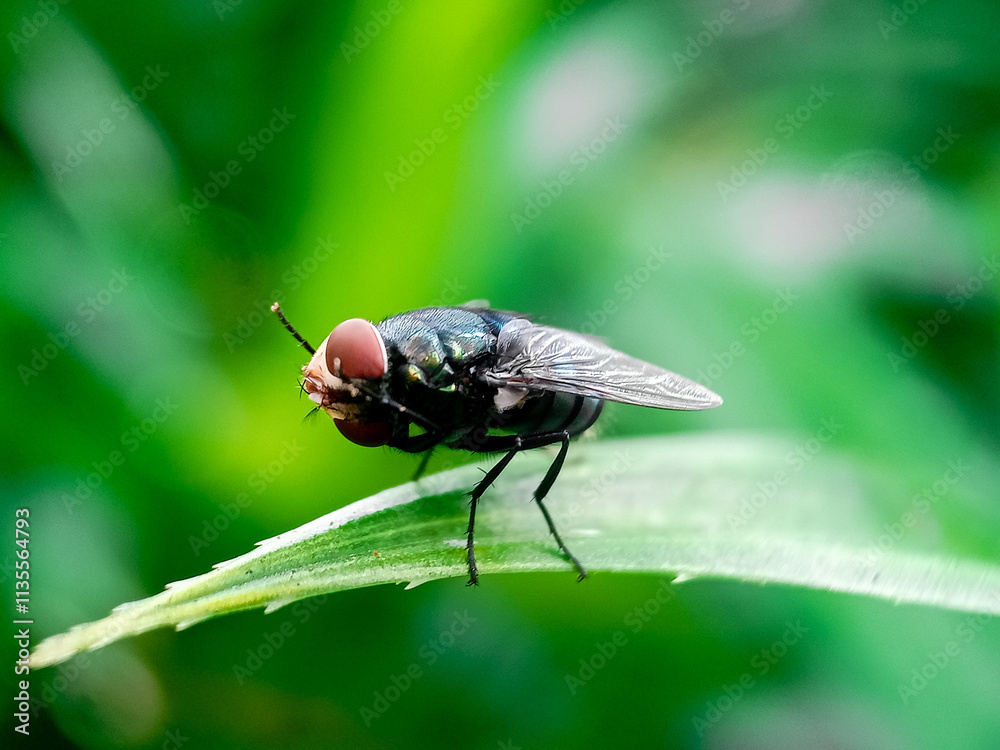 Cochliomyia hominivorax, the New World screw-worm fly, or screw-worm for short, is a species of parasitic fly that is well known for the way in which its larvae (maggots) eat the living tissue. Cochliomyia hominivorax, the New World screw-worm fly, or screw-worm for short, is a species of parasitic fly that is well known for the way in which its larvae (maggots) eat the living tissue.