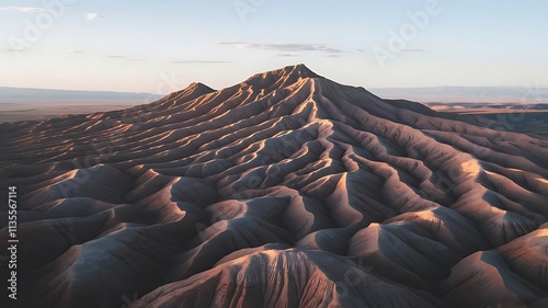 Aerial view incredible landscape mountain , west Kazakhstan - Bokty. landscape Aerial shot photo