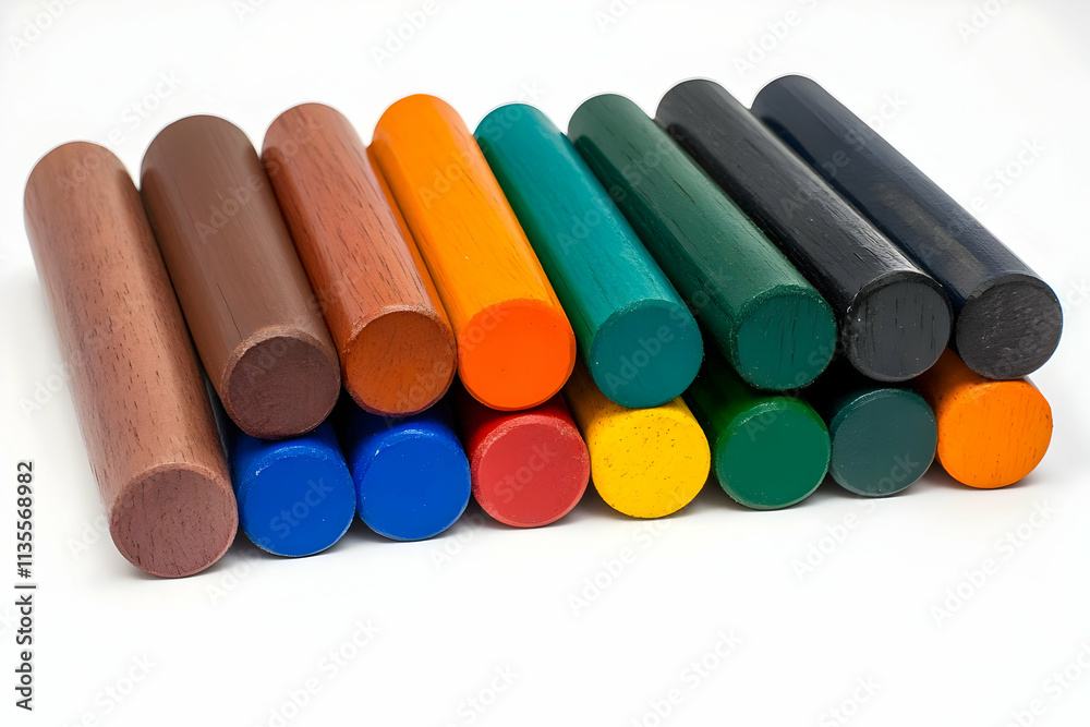 Colorful Cylinders Illustration Colorful Cylinders Illustration