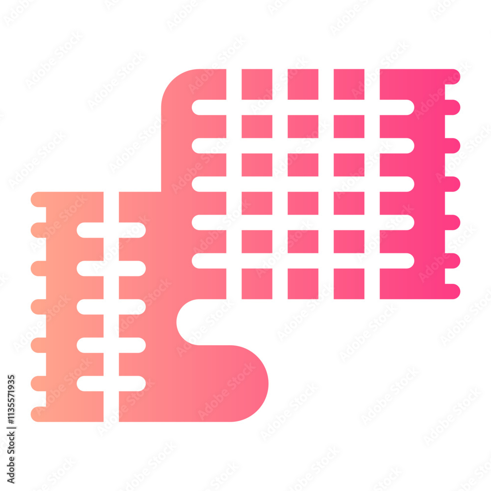 Obraz premium picnic blanket gradient icon