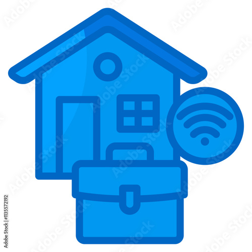 Remote Job  Icon Element For Design