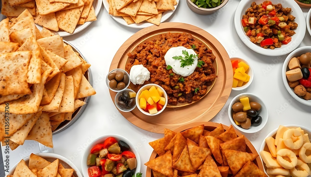 Fototapeta premium Delicious Middle Eastern Food Platter
