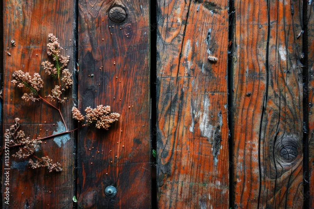 Rustic wooden background with flowers Rustic wooden background with flowers