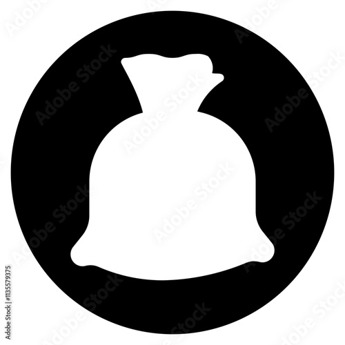 garbage bag glyph icon