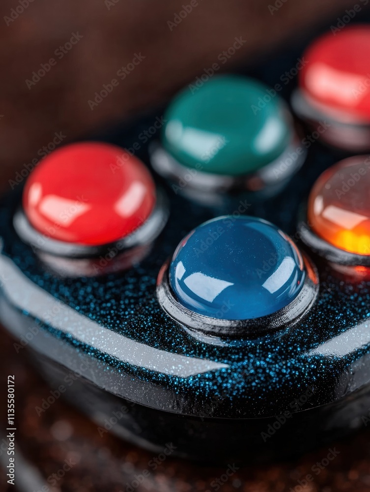 Colorful buttons on a glittery background Colorful buttons on a glittery background