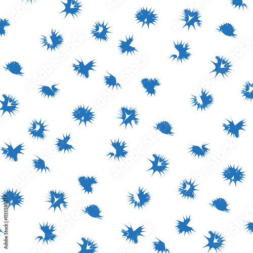 Background in the form of ice floes or snowflakes with sharp aggressive rays.