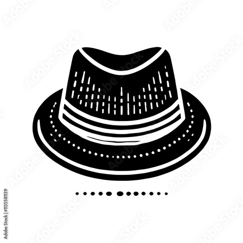 Stylish Fedora Hat Icon 