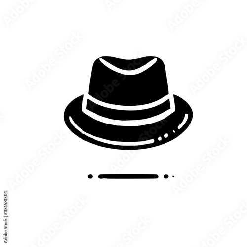 Stylish Fedora Hat Icon 
