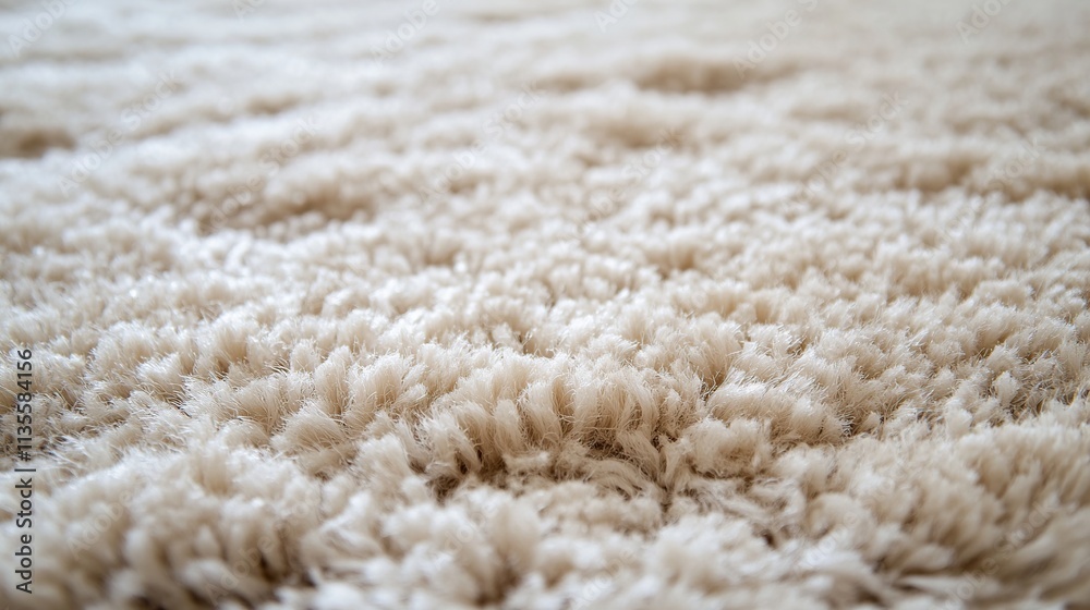 Close-up of soft, fluffy beige carpet texture. Close-up of soft, fluffy beige carpet texture.