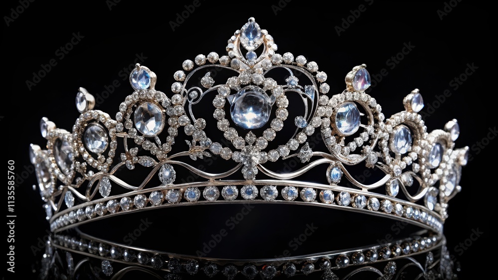 Elegant, jeweled tiara fit for a princess , royalty, elegance, crown, luxury, gems, accessories, headpiece, beauty, glamour