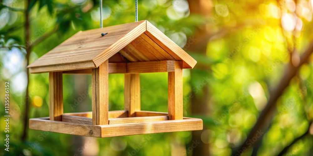 Close-up of a wooden feeder with blurred background, wood, feeder, bird, wildlife, blur, nature, outdoors Close-up of a wooden feeder with blurred background, wood, feeder, bird, wildlife, blur, nature, outdoors