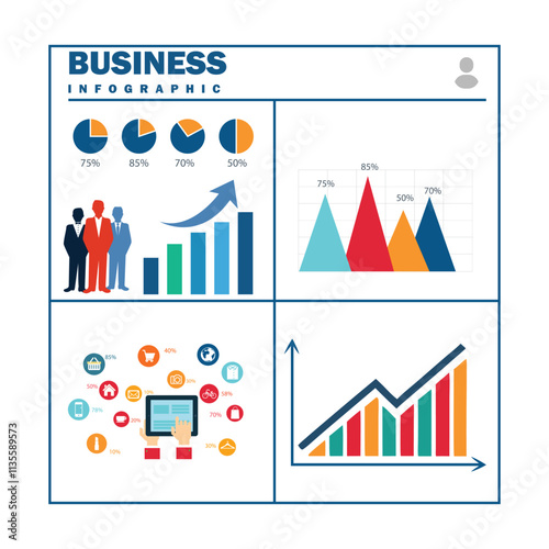 Business Infographic Vector Template.