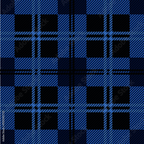 blue plaid fabric