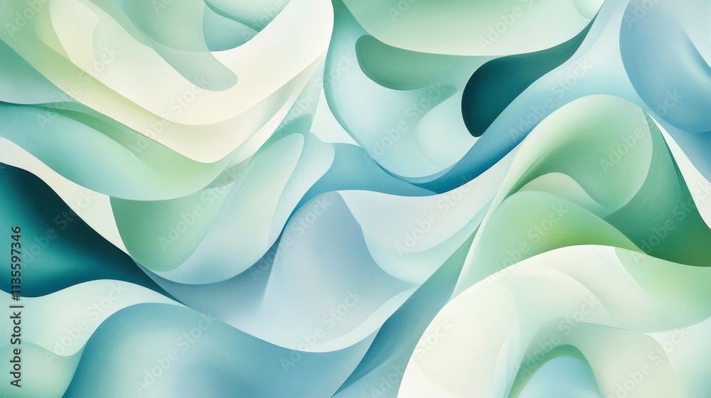 Obraz premium Fluid abstract art swirls digital creation colorful textures modern aesthetic artistic expression