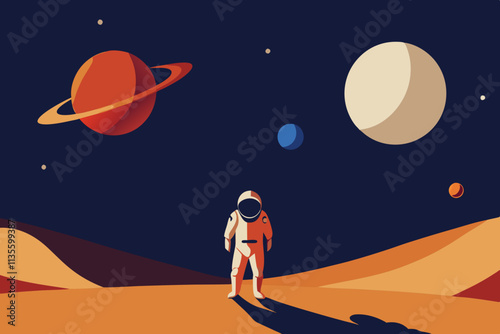 astronaut on the moon