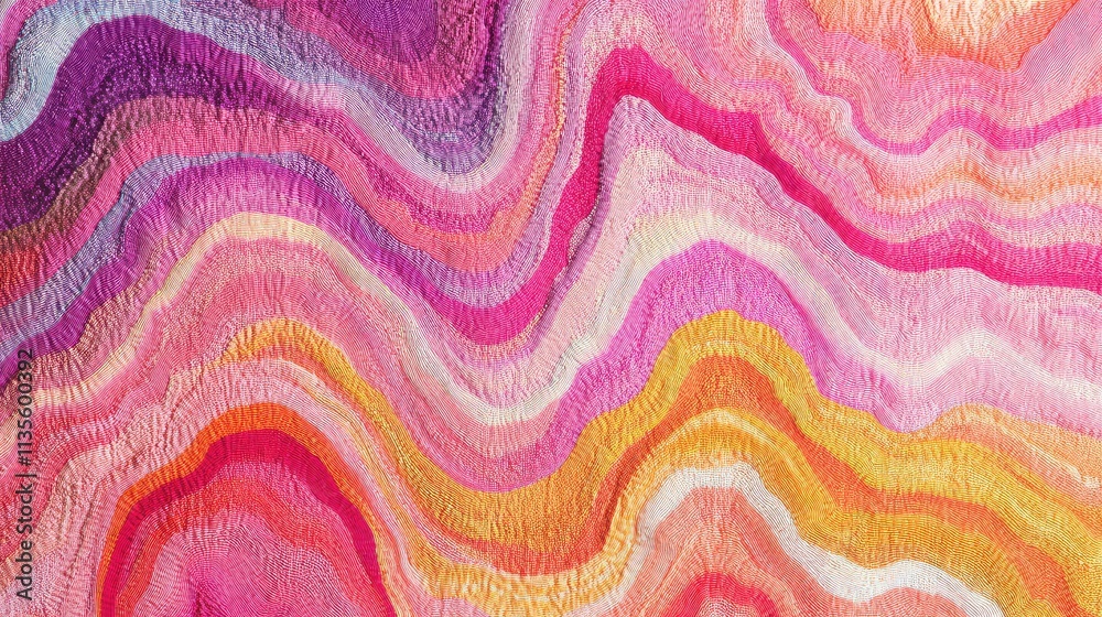 Vibrant Abstract Waves in Pink and Orange for Artistic Inspiration Vibrant Abstract Waves in Pink and Orange for Artistic Inspiration