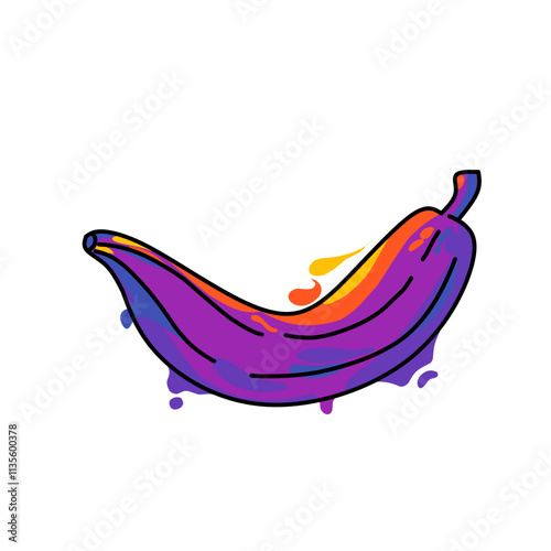 Colorful banana, imaginative banana