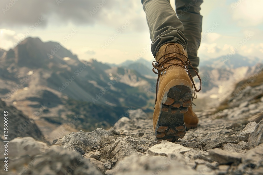 High Detail Image of Elderly Woman with Tattoos Enjoying a Hike High Detail Image of Elderly Woman with Tattoos Enjoying a Hike