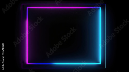 Abstract future background with glowing neon light effect. Vector illustration.