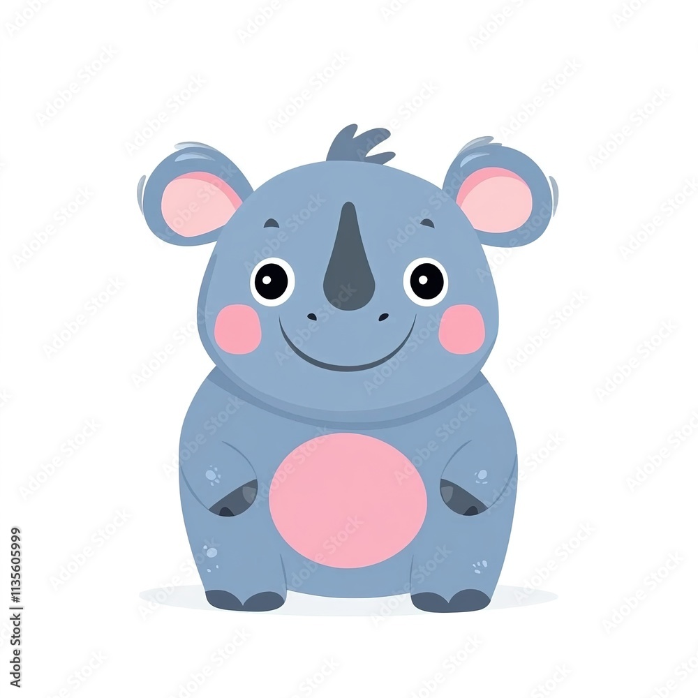 Charming Rhino Cartoon Illustration in Vector Style Isolated on a White Background. Perfect for Prints, Posters, Cards, and Web Design Projects with Playful and Creative Appeal. Charming Rhino Cartoon Illustration in Vector Style Isolated on a White Background. Perfect for Prints, Posters, Cards, and Web Design Projects with Playful and Creative Appeal.