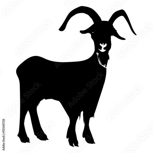 goat silhouette vector