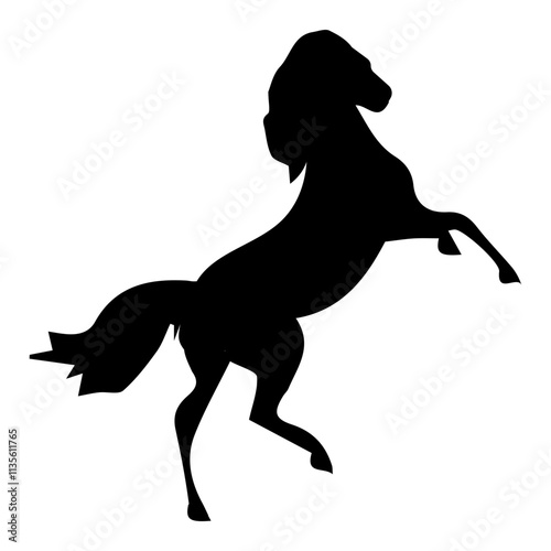 horse silhouette vector, Simple Icon Vector Design, best used for presentation, application, web and banner