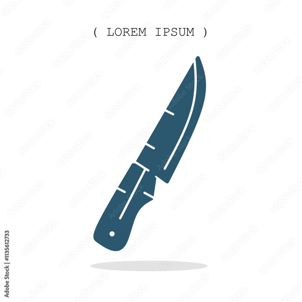 Vector symbol. Knife icon illustration. Stock vector symbol illustration design.