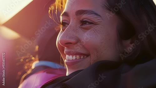 Hazy view of bright smiles and tearful embraces at a heartfelt graduation ceremony.