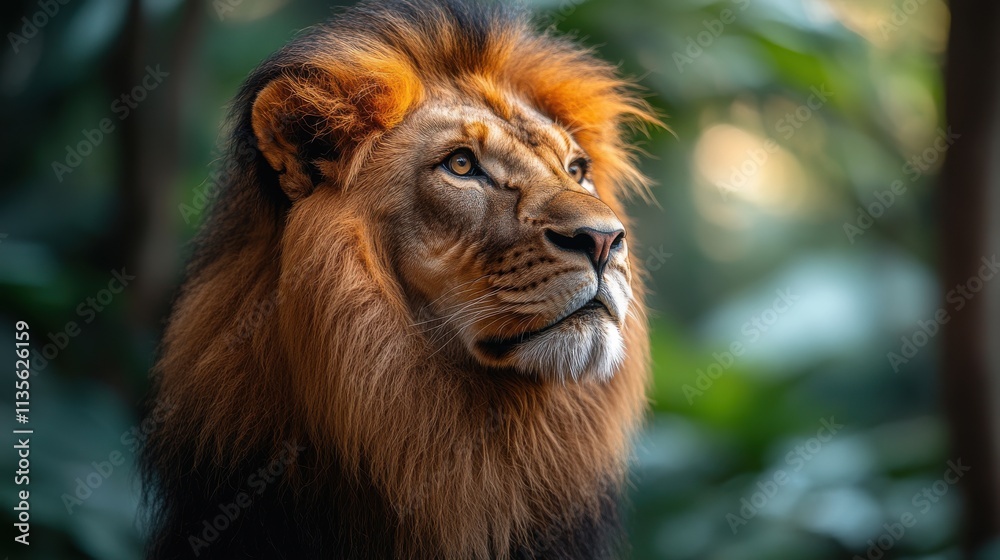 Fototapeta premium a lion standing on a white background