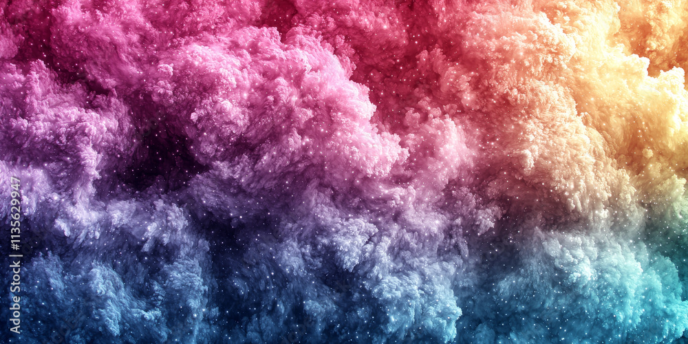 Fototapeta premium Colorful Abstract Cloud Formation Background