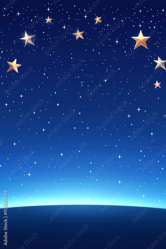 Starry night sky cosmic view digital art dreamy environment celestial concept Starry night sky cosmic view digital art dreamy environment celestial concept