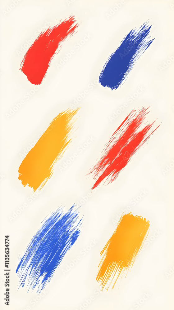 Abstract Brush Strokes Background Illustration Abstract Brush Strokes Background Illustration
