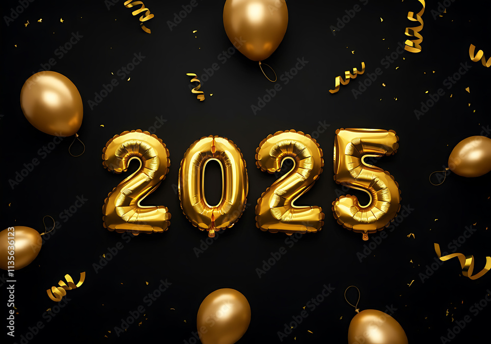 Naklejka premium 2025 새해 2025년 을사년 뱀띠 설날 해피뉴이어 텍스트 이미지