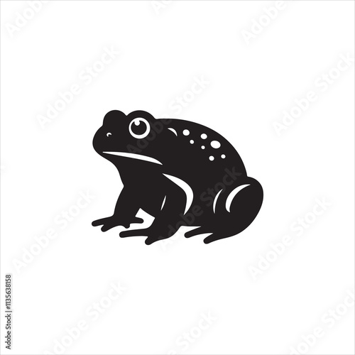 frog on white background