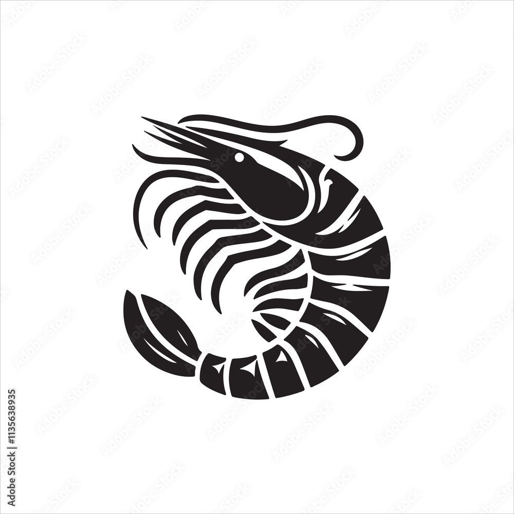 Naklejka premium black and white fish