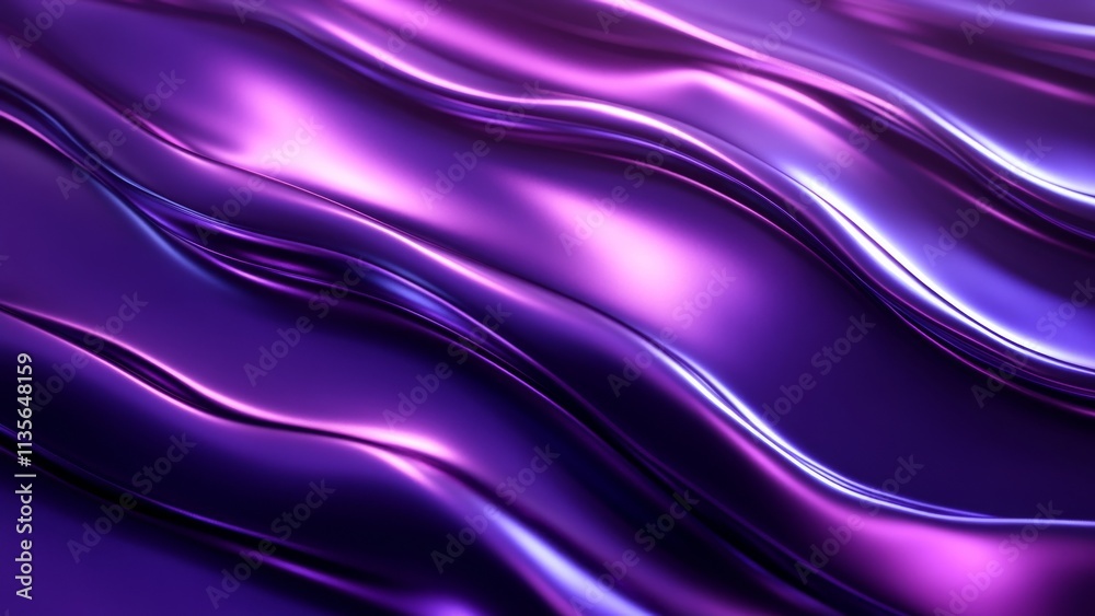 Colorful waves of satin fabric create a stunning visual effect Colorful waves of satin fabric create a stunning visual effect